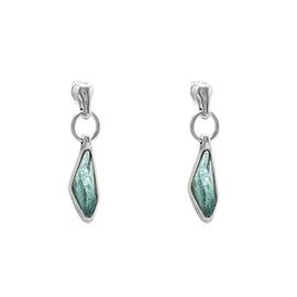 Серебряные серьги женские с муранским стеклом Ciclon Braies