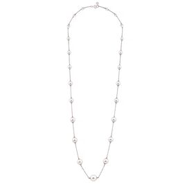 Серебряное колье женское с жемчугом Majorica Timeless