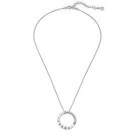 Серебряное колье с подвеской из жемчуга и фианитов Majorica Pirouette