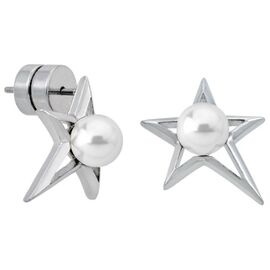 Серьги пусеты с жемчугом Majorica Rock Star