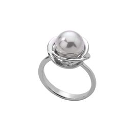 Серебряное кольцо женское с жемчугом Majorica Classic, Размер (мм): 16,85