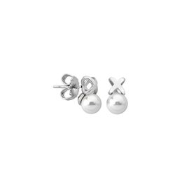 Серебряные серьги с круглым жемчугом Majorica Fine Silver