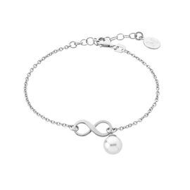 Серебряный браслет с круглым жемчугом Majorica Fine Silver