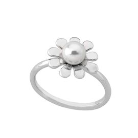 Серебряное кольцо женское с белым жемчугом Majorica Fine Silver, Размер (мм): 161