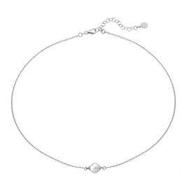 Серебряное колье с подвеской из жемчуга Classic Majorica