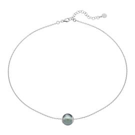 Серебряное колье с подвеской из жемчуга Classic Majorica