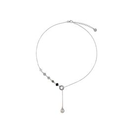 Серебряное колье с белым жемчугом Majorica Murano