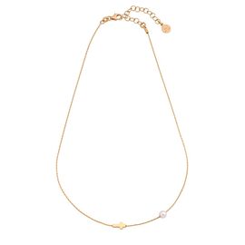 Серебряное колье с подвеской и жемчугом Majorica Angel