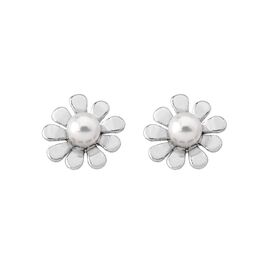 Серебряные серьги с жемчугом Majorica Fine Silver