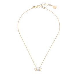 Золотое колье с жемчугом Majorica Fine Silver