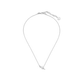Серебряное колье с жемчугом и фианитами Majorica Fine Silver