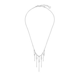 Серебряное колье с подвесками и жемчугом Majorica Fine Silver