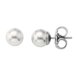 Серебряные серьги с органическим жемчугом  Majorica Classic