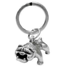 Брелок для ключей серебряный бульдог UNOde50 Bulldog