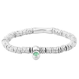Серебряный браслет с кристаллом Сваровски UNOde50 Green stone