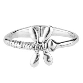 Серебряный браслет женский в виде стрекозы UNOde50  Fly-fly жесткий