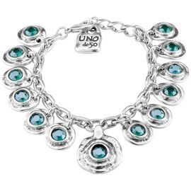 Серебряный браслет женский с кристаллами Сваровски UNOde50