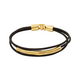 Кожаный браслет женский с золотом UNOde50 In a small tube, Размер (мм): 180