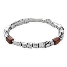 Серебряный браслет на руку из бусин UNOde50 Proof