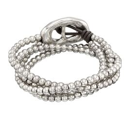 Серебряный браслет женский из бусин UNOde50 Boluda