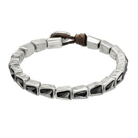 Серебряный браслет на руку с кристаллами Сваровски UNOde50 Snake Ice