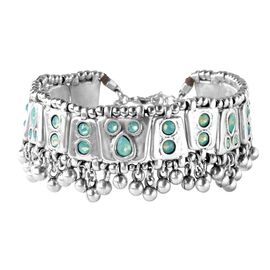 Серебряный браслет на ногу UNOde50 Mrs Rani