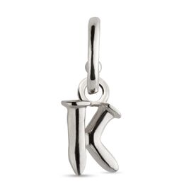 Серебряная подвеска для пирсинга Буква мини K UNOde50 CALL ME