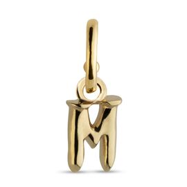 Золотая подвеска для пирсинга Буква мини M UNOde50 CALL ME