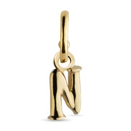 Золотая подвеска для пирсинга Буква мини N UNOde50 CALL ME