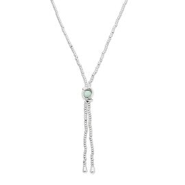 Серебряное ожерелье женское с амозонитом UNOde50 Little moon