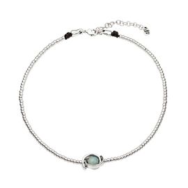 Серебряное колье женское с амозанитом UNOde50 Tight moon