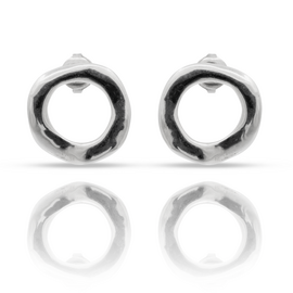 Серебряные серьги кольца женские UNOde50 Ciambella