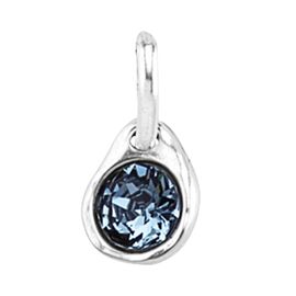 Серебряная подвеска с кристаллом Сваровски Кристалл UNOde50 Blue charm