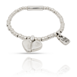 Серебряный браслет женский с сердцем UNOde50 Romeo