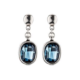 Серебряные серьги с кристаллами Сваровски Зажигать UNOde50 Light it up