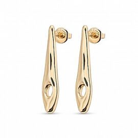 Золотые серьги женские удлинённые UNOde50 Radiant