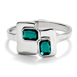 Серебряный браслет жесткий с кристаллами Сваровски UNOde50 Ser Magnetica, Размер (мм): 165