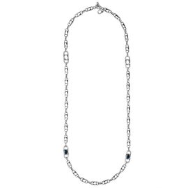 Серебряное колье женское с кристаллами Сваровски Ciclon Emo Vinculo, Размер (мм): 800