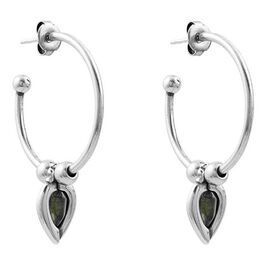Серебряные серьги кольца женские Ciclon Lizana
