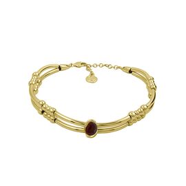 Золотое колье с муранским стеклом Ciclon Daila Oro