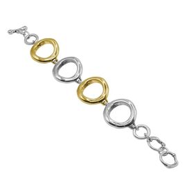 Серебряный браслет на руку с золотом Ciclon Aurea