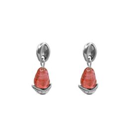 Серебряные серьги с муранским стеклом Ciclon Liquid