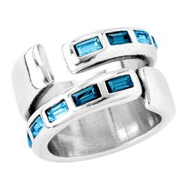 Серебряное кольцо женское с камнями Сваровски UnoDe50 Japan, Размер (мм): 155