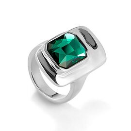 Серебряное кольцо с кристаллом Сваровски UNOde50 Ser Magnetica, Размер (мм): 18,3-18,7