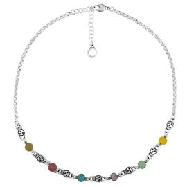 Серебряное колье женское с муранским стеклом Ciclon Catrina