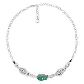 Серебряное колье с муранским стеклом Ciclon Liquid