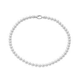 Серебряное колье из белого жемчуга Majorica Classic, Размер (мм): 450