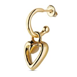 Золотая подвеска для серёг сердце UNOde50 коллекция Piersing