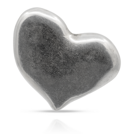 Серебряная моносерьга для пирсинга Мое сердце UNOde50 Full Hart