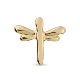 Золотая моносерьга для пирсинга Стрекоза UnoDe50 Fly high